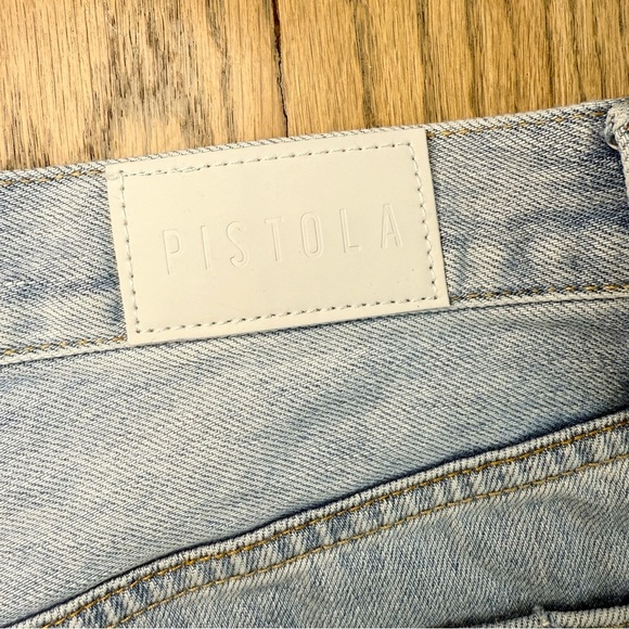 Pistola Women's Light Blue Denim Button Fly Shorts Size 25 - Picture 5 of 10